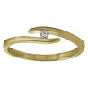 Jessica Jewellery yellow gold floating diamond ring. 