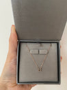 Jessica Jewellery's Initial Necklace with a single diamond - Classic design meets modern elegance