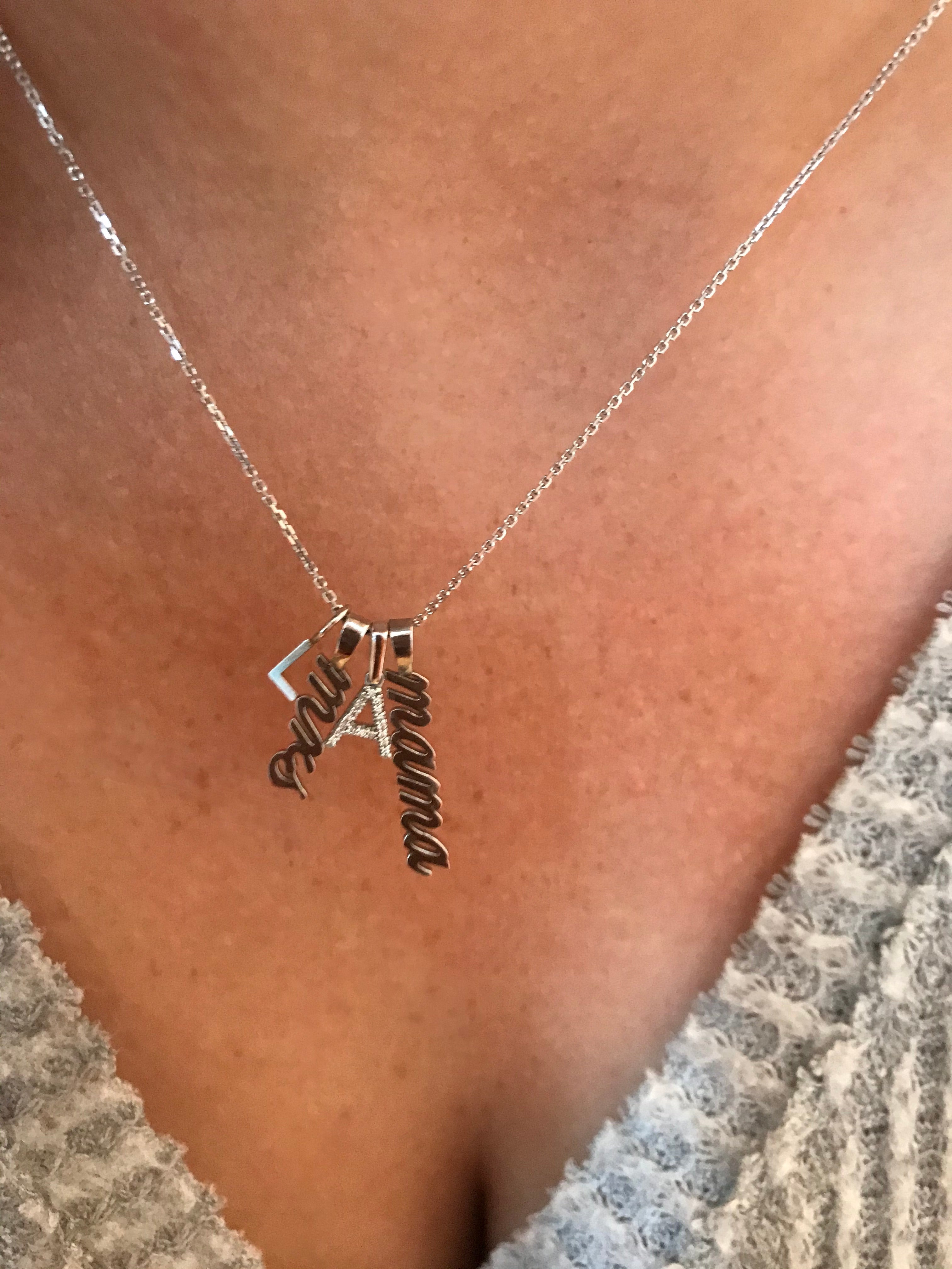 14K Gold Mini Initial Charm