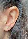 Star and Lightning Stud Earrings