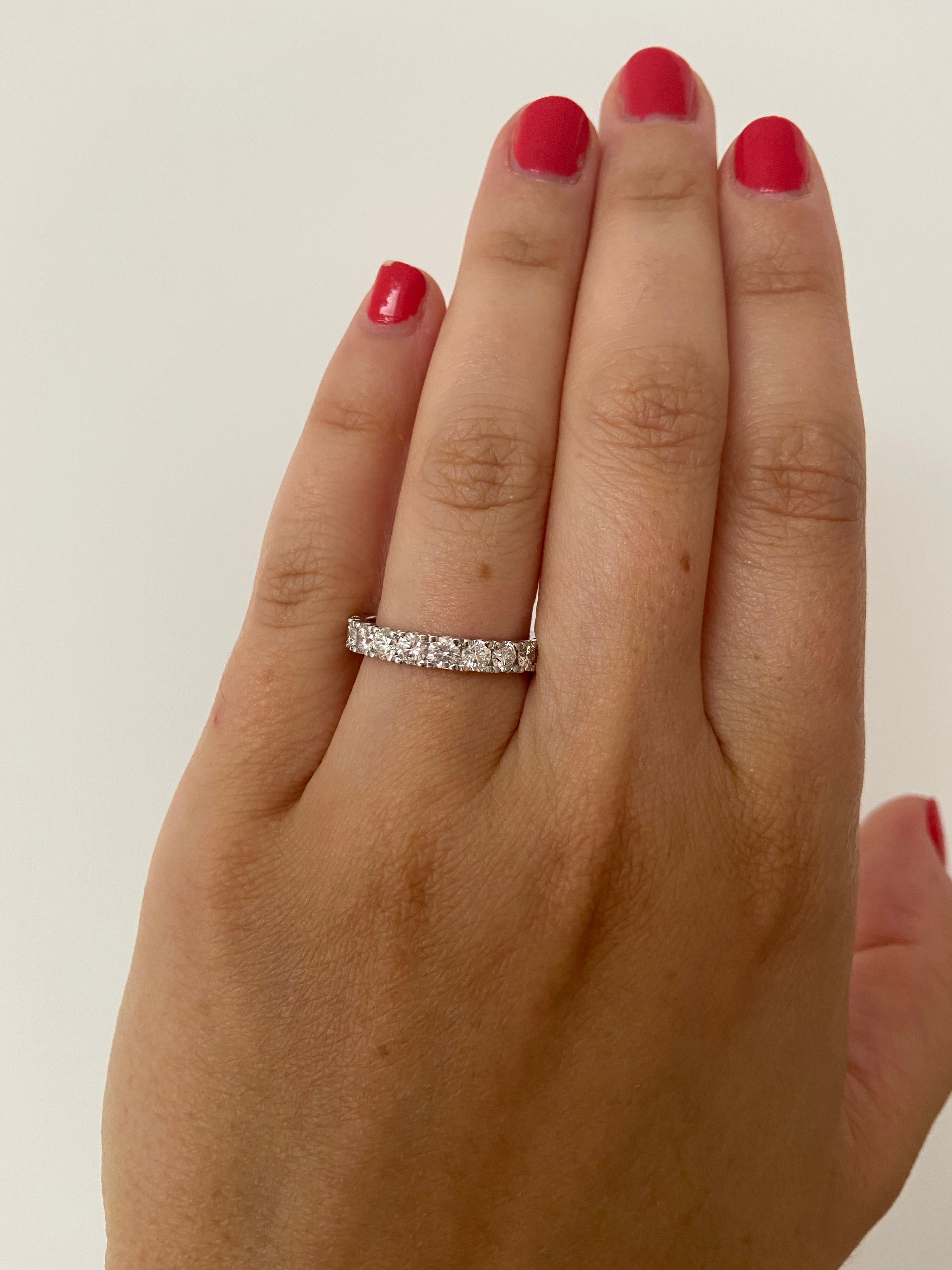 Four Prong Eternity Band – 1.20 carats total weight