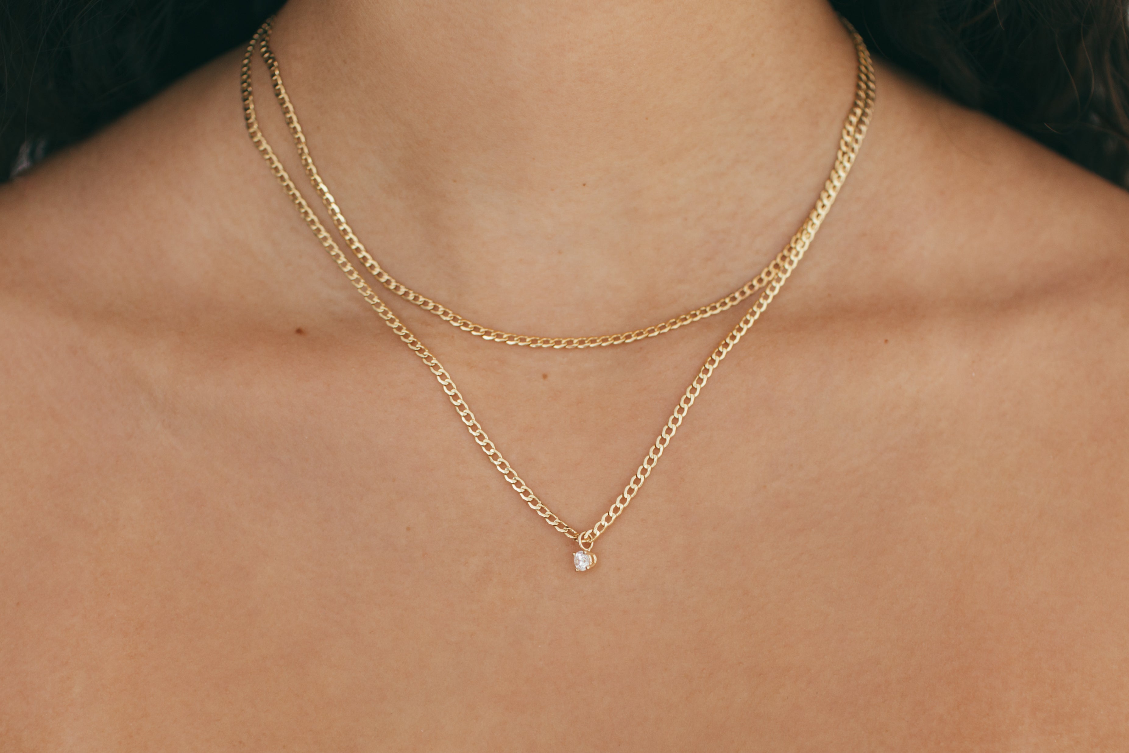 Floating Diamond Pendant