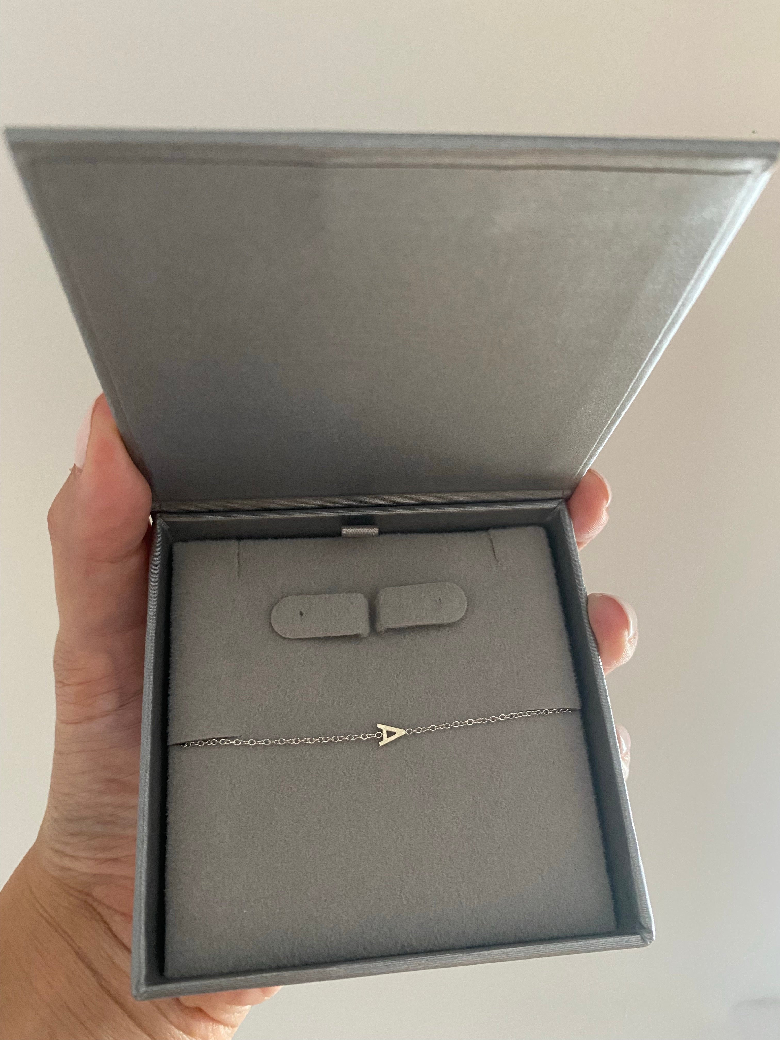 14K Gold Initial Bracelet