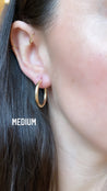 3mm Gold Hoops