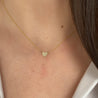 Mini Heart Diamond Cluster Necklace