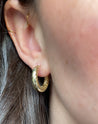 Gold Croissant Hoops