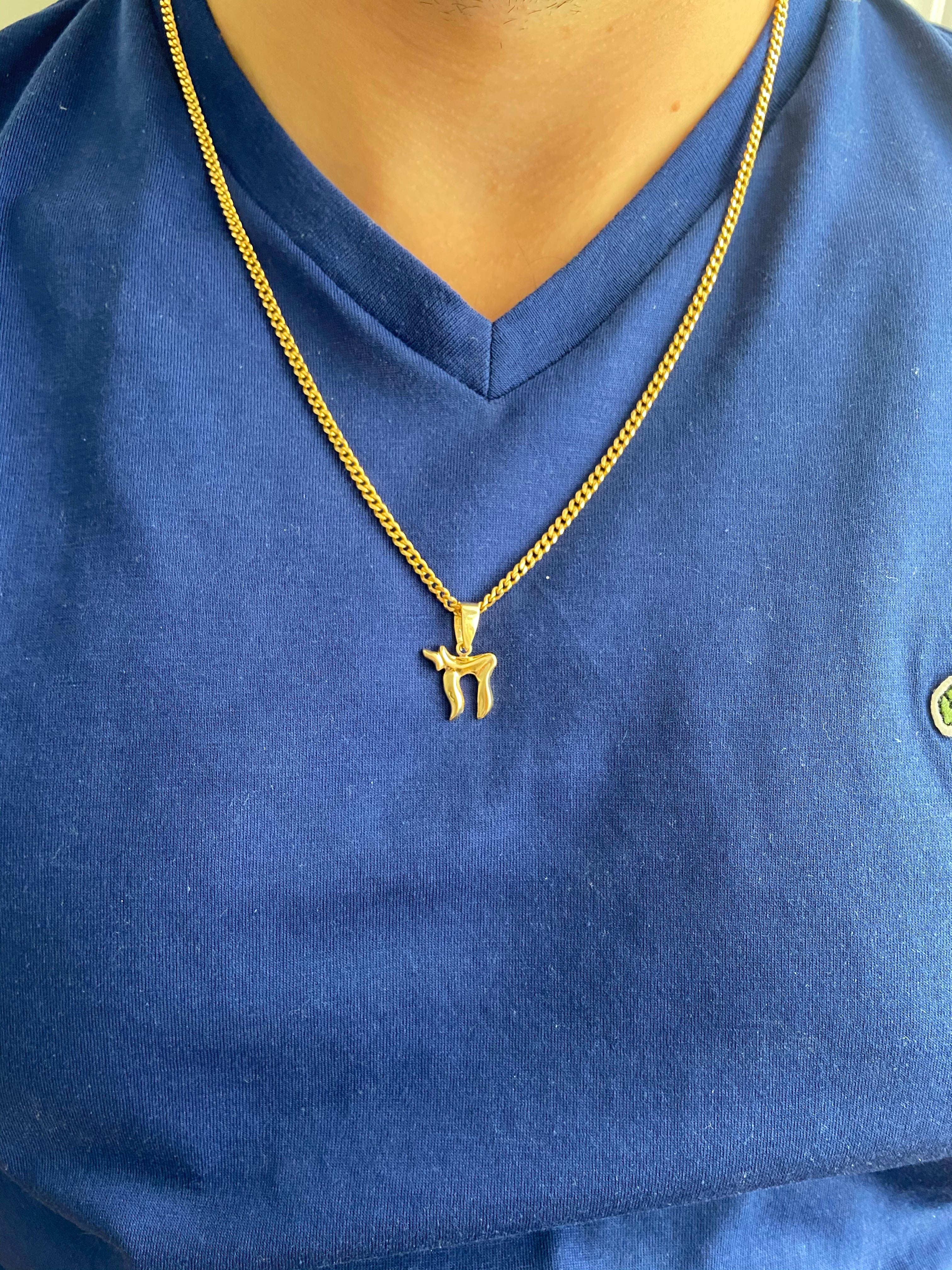 Gold Chai Charm