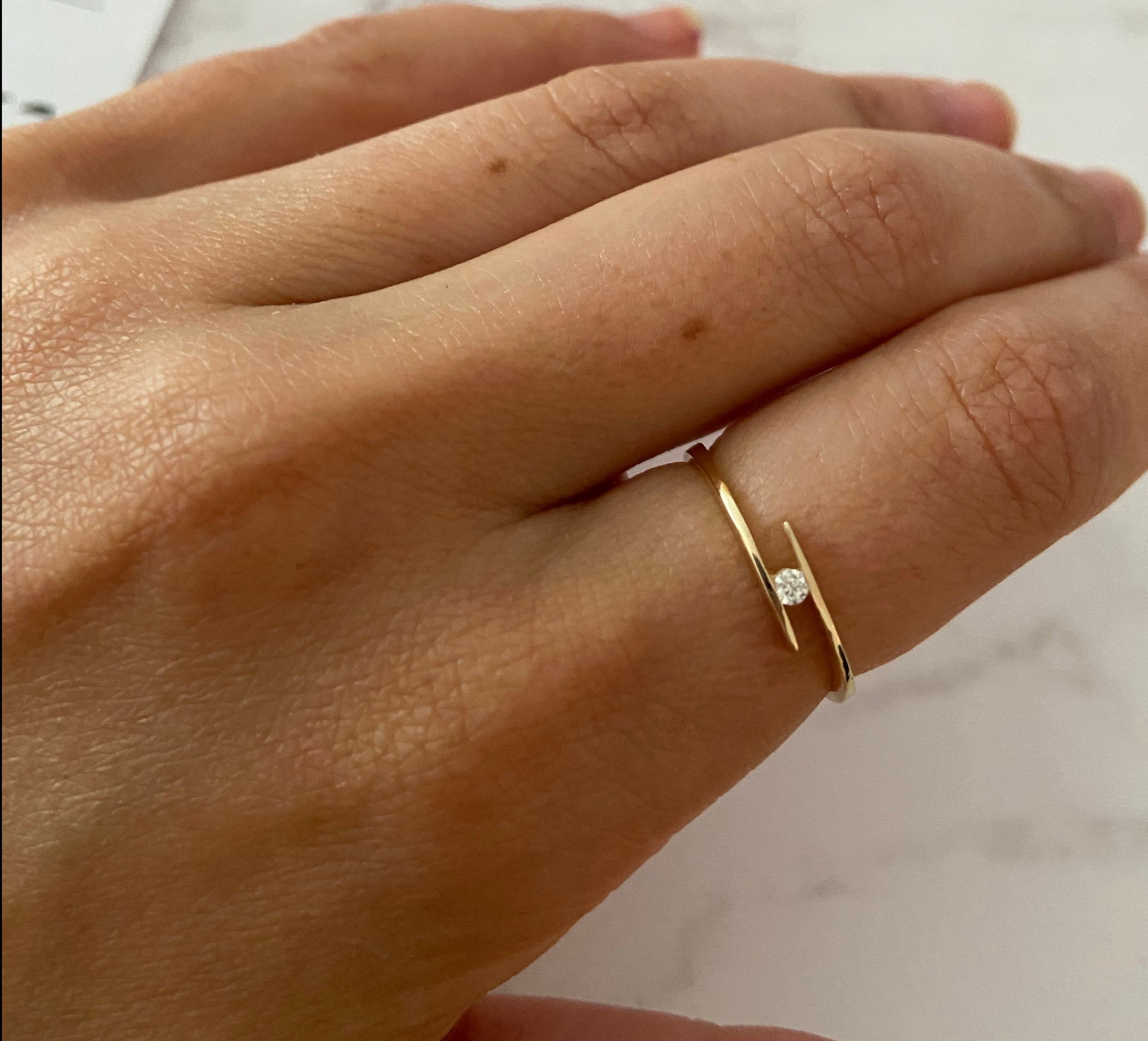 Floating Diamond Ring