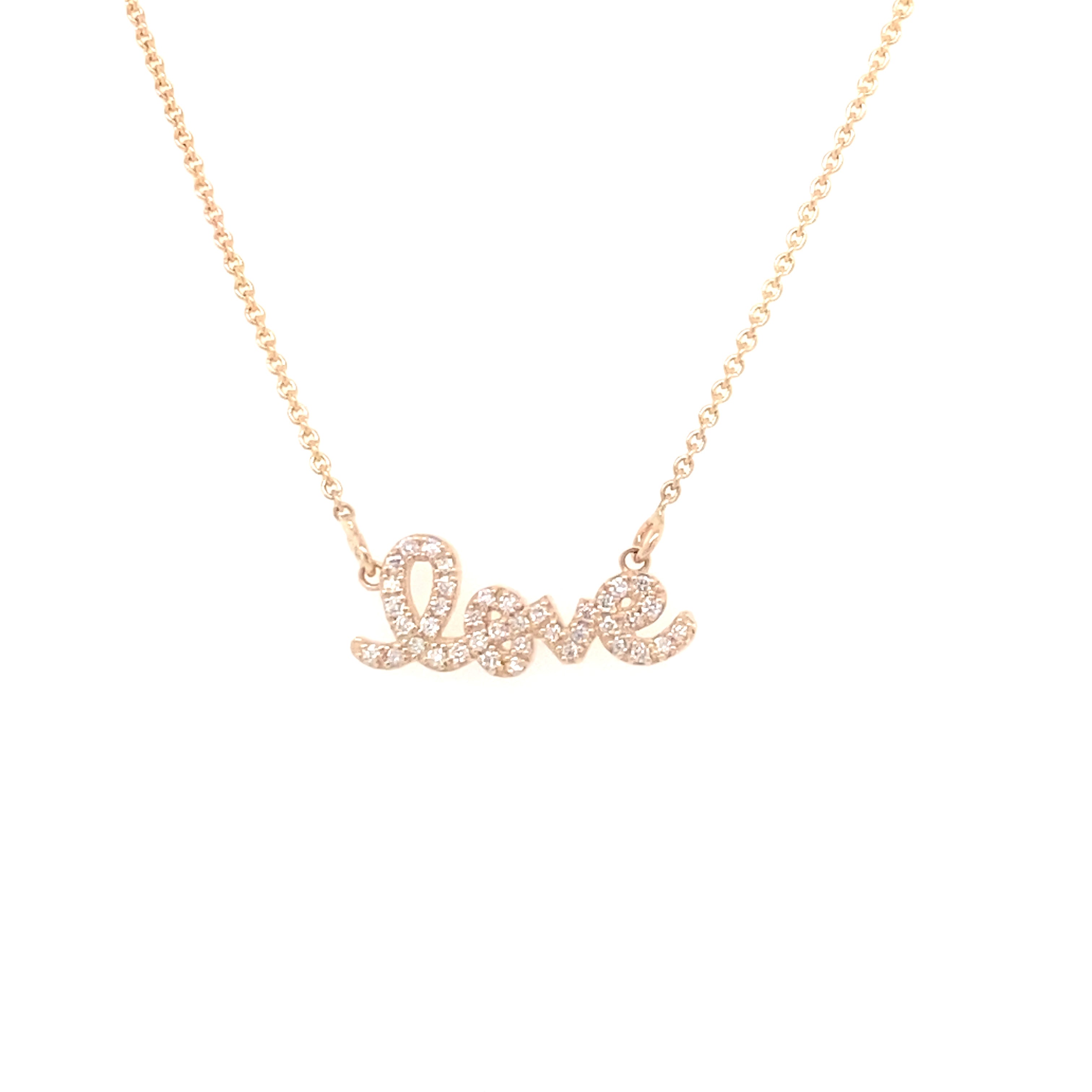 14K Gold Diamond Name Necklace