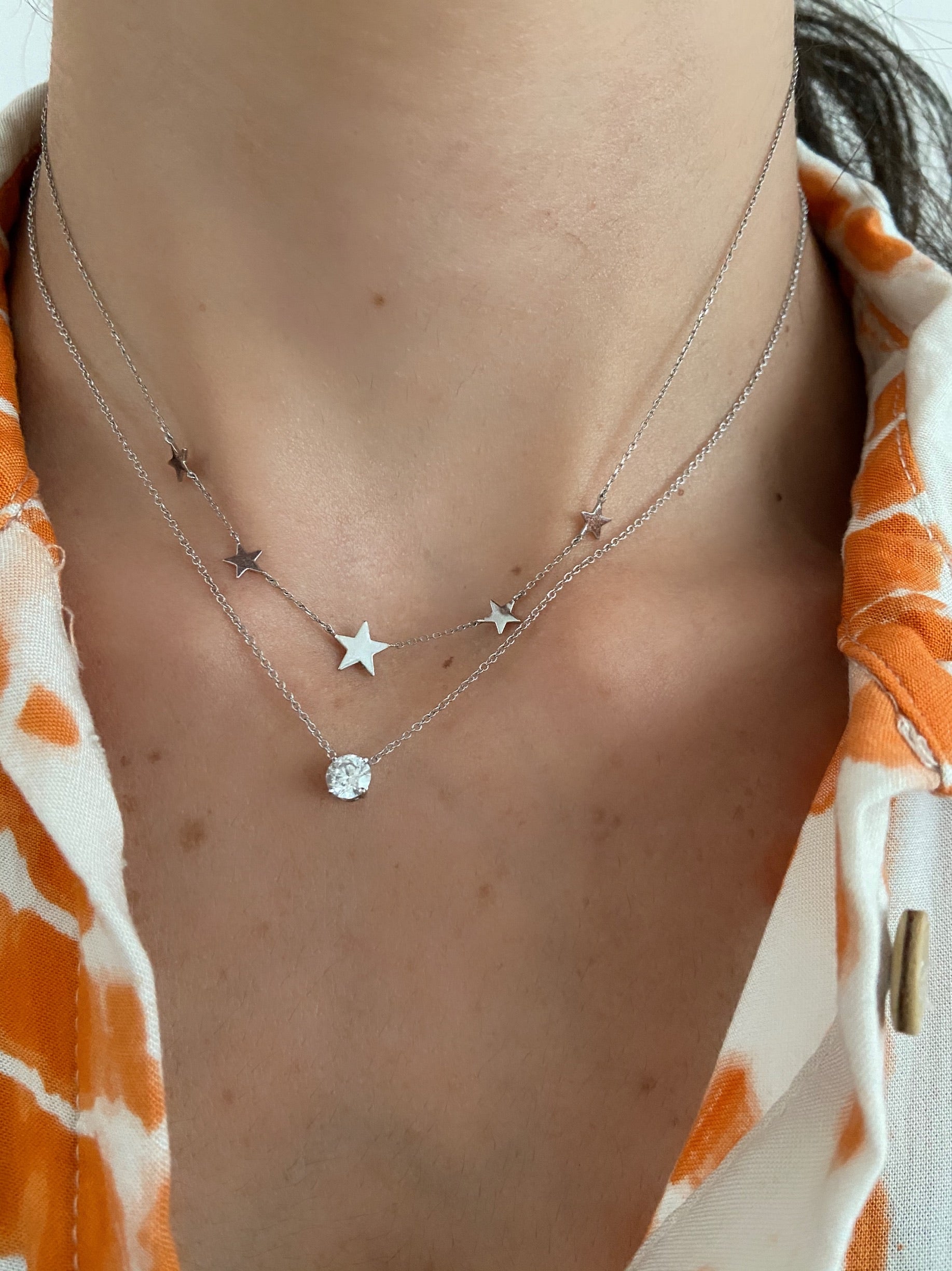 Fashionable gold star necklace, a staple piece for jewelry lovers