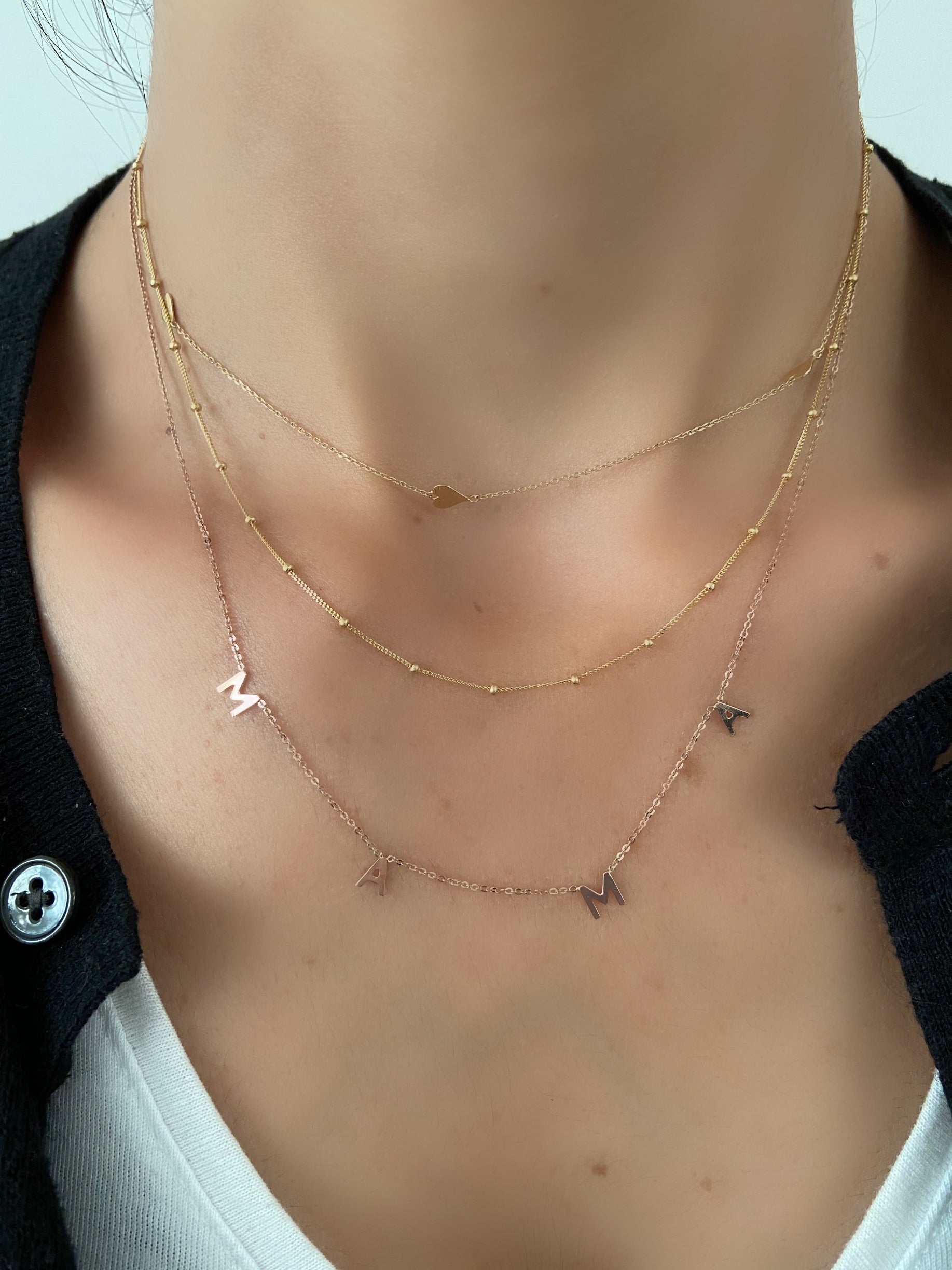 14K Gold Mama Necklace
