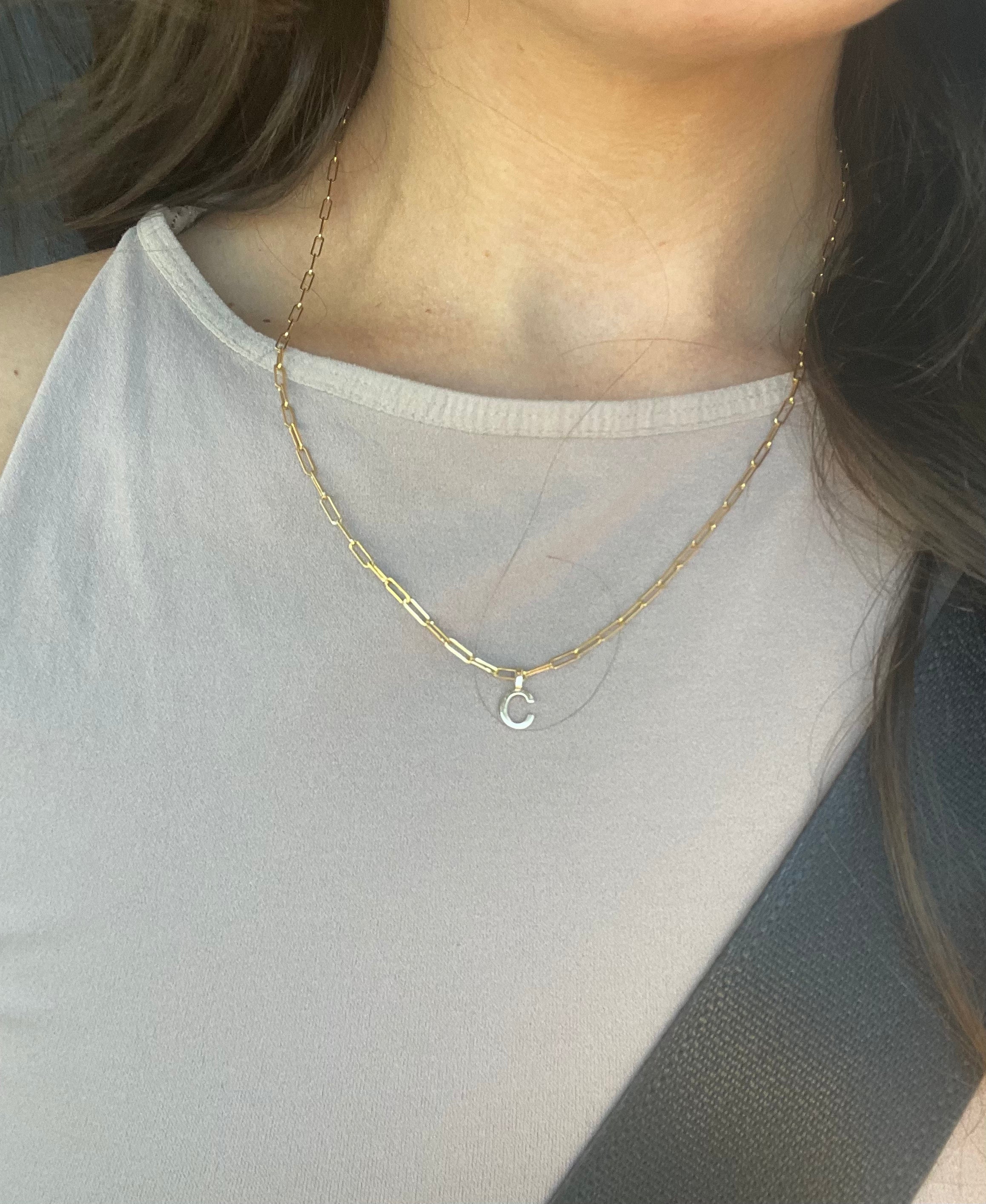 10K Gold Initial Charm