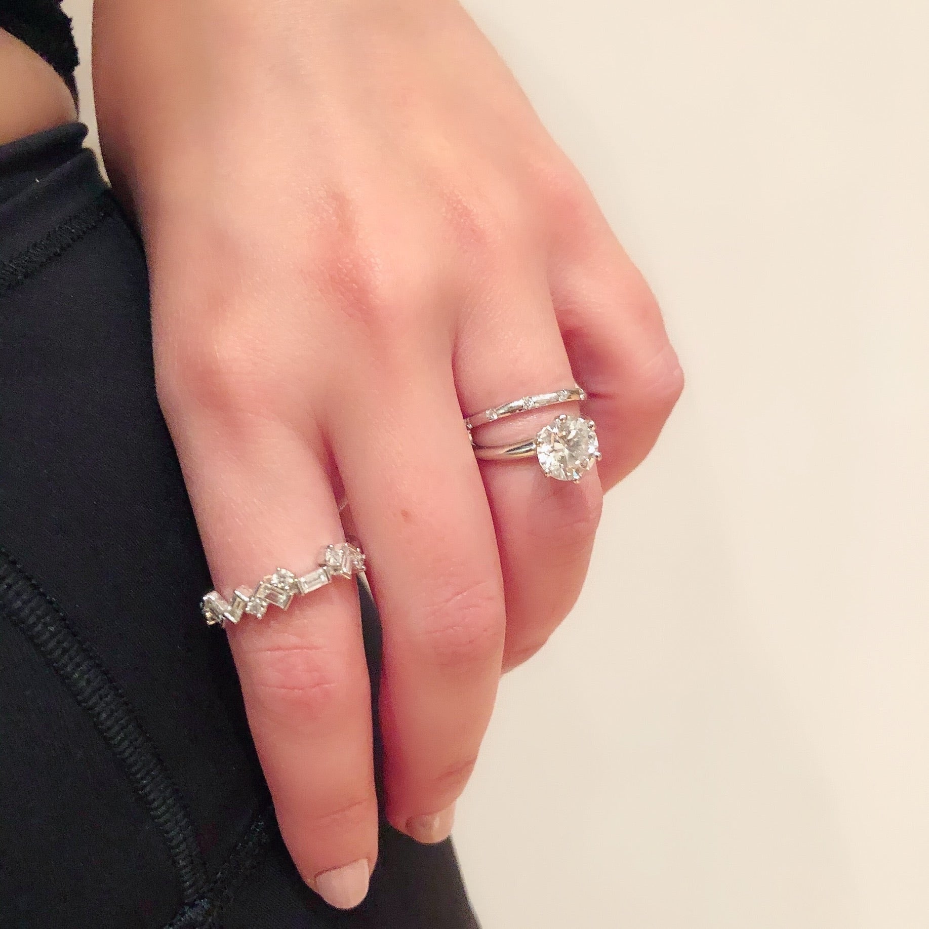 Zig Zag Diamond Ring
