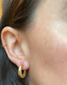 Gold Croissant Hoops