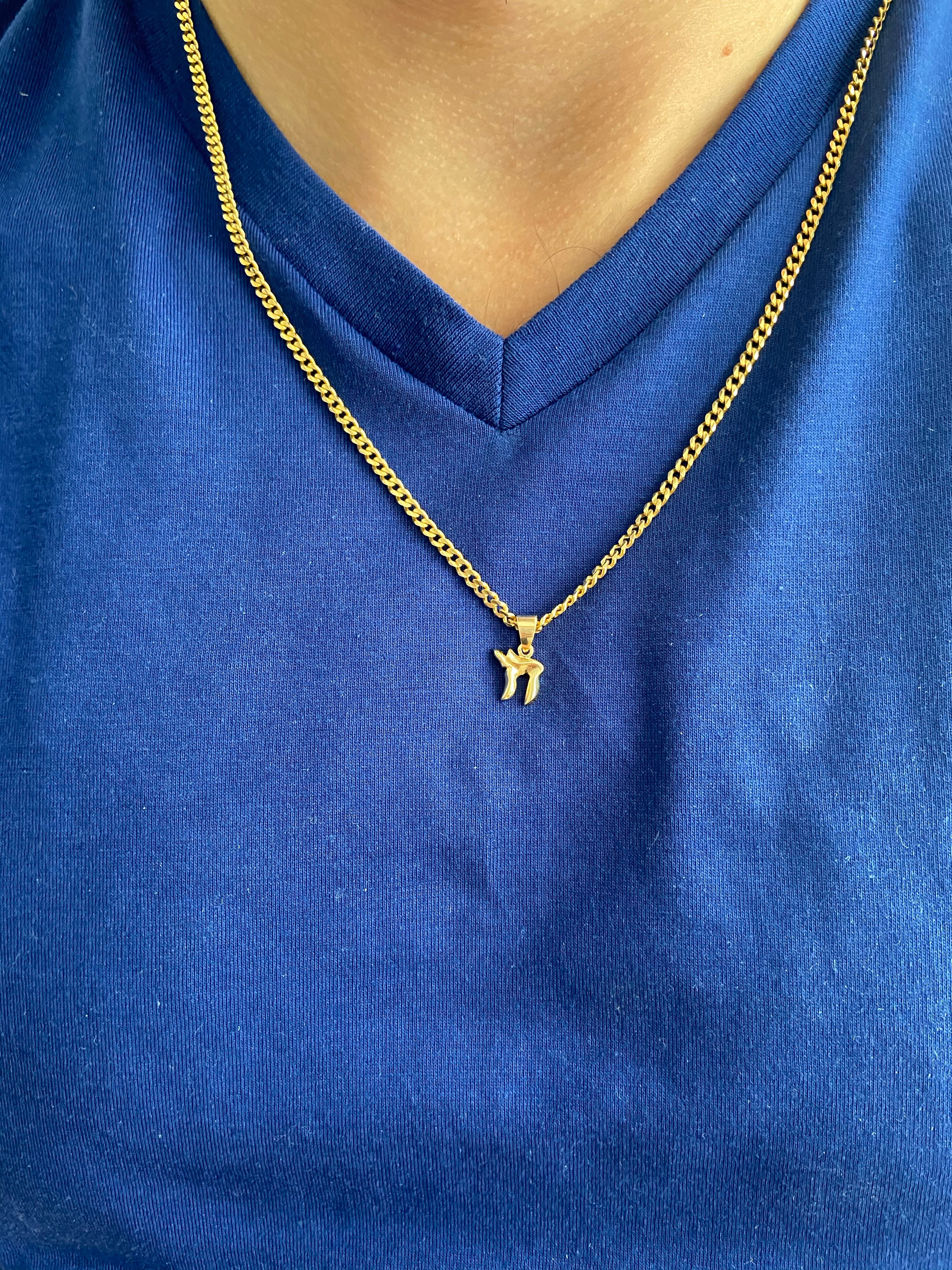 Gold Chai Charm