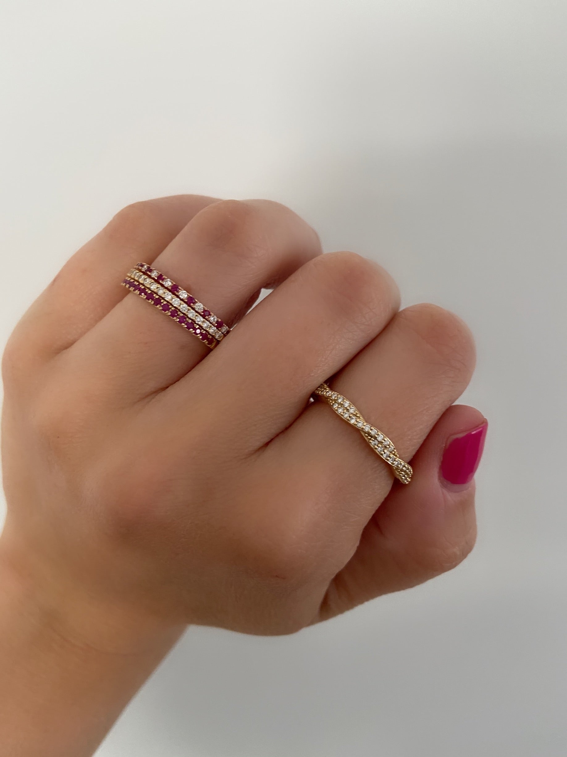 Twist Diamond Ring