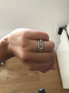 Square and Circle Diamond Ring