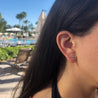 Diamond Bar Stud Earrings