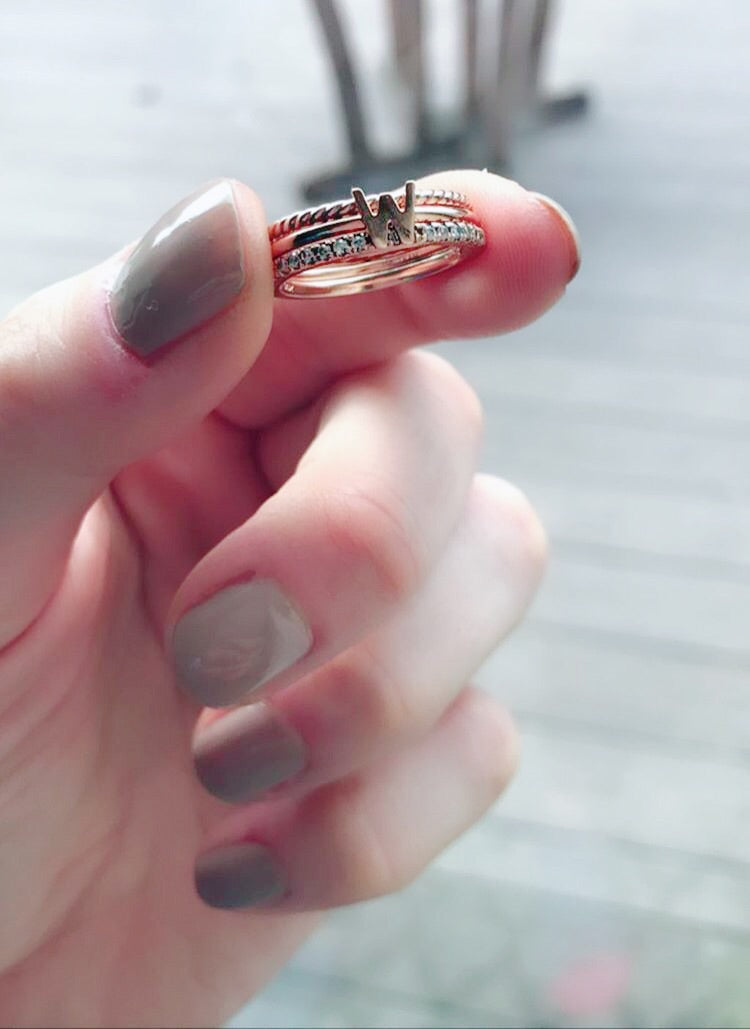 Gold Initial Ring