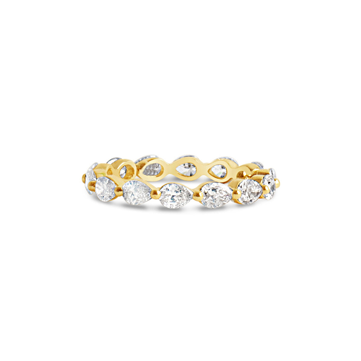 Pear Shape Eternity Band