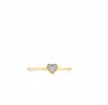 Petite Pave Diamond Heart Ring